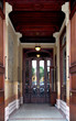 Entrance of a palace in Milan, Italy