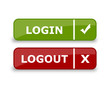 Login & Logout Webbuttons