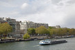 Binnenschiff,Frachtschiff auf der Seine,Paris