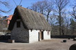 Old typical swedish house in Skansen, Stockholm, Sweden