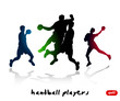 Handball silhouettes