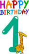 first birthday anniversary design
