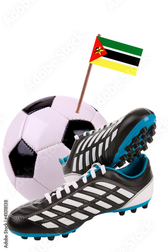Photo: Soccer ball or football with a national flag Soccer ball or football with a national flag