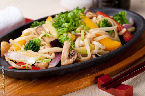 Photo: Udon with vegetables Udon with vegetables