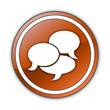 Orange Glossy Button 