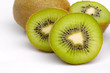 Kiwi Fruit on White Kiwi Fruit on White