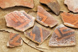 ancient Anasazi pottery shards