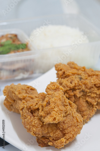 Foto: Fried chicken food Fried chicken food