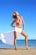 Young fashion woman on the beach Young fashion woman on the beach