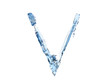 V letter water