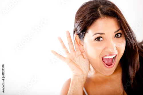 Photo: Woman listening Woman listening