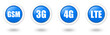 Telecommunication vector icon set