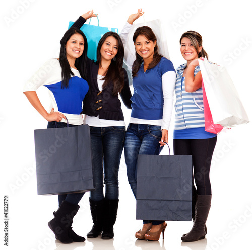 Foto: Group of shopping women Group of shopping women
