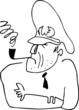 Captain smoking the pipe
