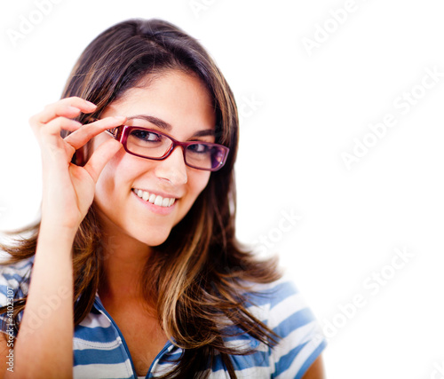 Photo: Woman wearing glasses Woman wearing glasses