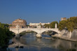 Mausoleum of Hadrian behind ancient stone bridge