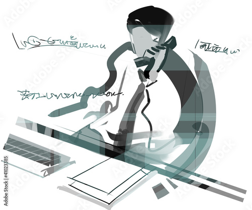 Illustration: Business - man Business - man