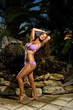 Woman bikini posing in the summer time Woman bikini posing in the summer time
