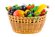 Basket with fruits