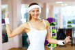 Woman in sport wear doing sport in gym