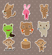 animal play music stickers