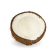 fresh coconut with shadow on white fresh coconut with shadow on white