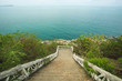 Blue Sea, down the stairs.