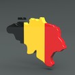 3d Karte Belgien