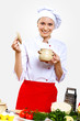 Portrait of a young cook in uniform
