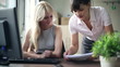 Businesswomen working with documents in the office