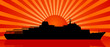 sunset at sea