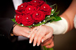 Rosen mit Perlen pearls Brautstrauss Hochzeit