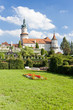 Castle of Nove Mesto nad Metuji with garden, Czech Republic Castle of Nove Mesto nad Metuji with garden, Czech Republic