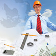 Construction industry collage Construction industry collage