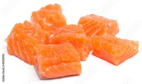 Photo: raw salmon fillet raw salmon fillet