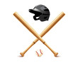 Vector: Baseball elements - bat, ball and accessories Baseball elements - bat, ball and accessories