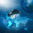 Global financial color charts and graphs