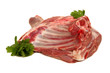 raw beef meat steak over white background