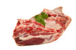 raw beef meat steak over white background
