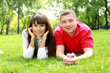 Young couple in the park