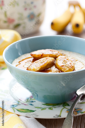 Photo: Porridge with bananas Porridge with bananas