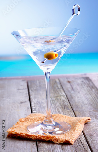 Photo: Refreshing martini cocktail Refreshing martini cocktail