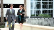 City Business People Walking to Meeting