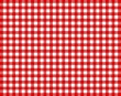 Tischdecke kariert - Rot-Weiß