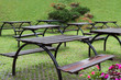Gartenbank mit Tisch