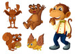 Brown animal collection