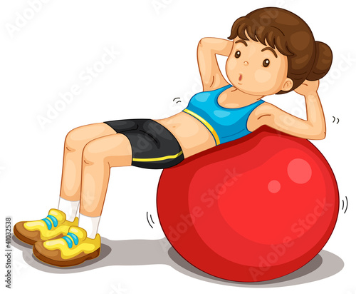 Vector: Fitness girl Fitness girl