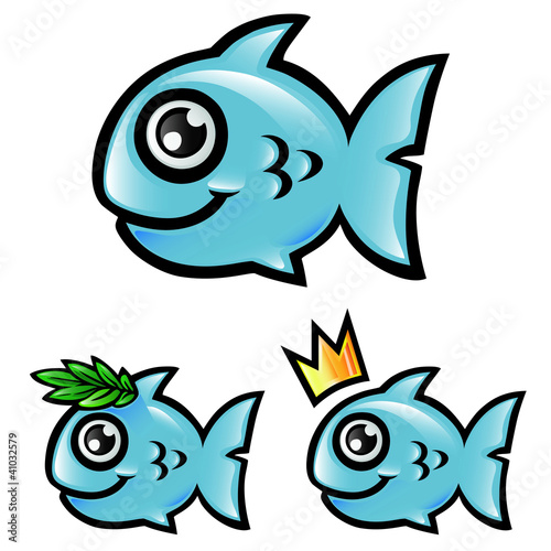 Vector: fish funny cartoon fish funny cartoon