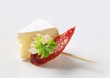 Cheese and salami on a stick Cheese and salami on a stick