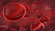 Illustration: Blutplättchen in Arterie Blutplättchen in Arterie